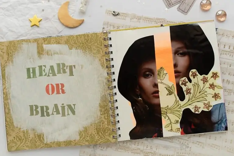 art journal spread