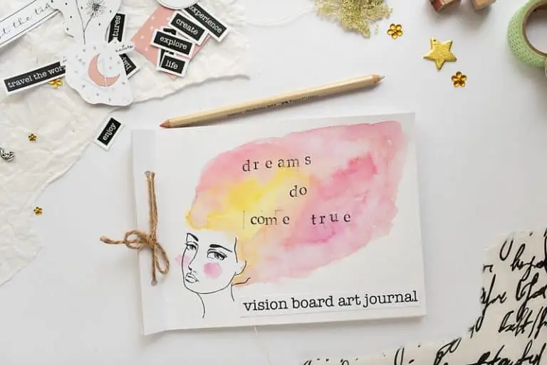 How to Make a Vision Board Art Journal in 7 Easy Steps