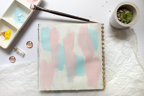 Easy Acrylic Background ideas For Art Journaling Great For