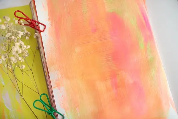 art journal background in pink