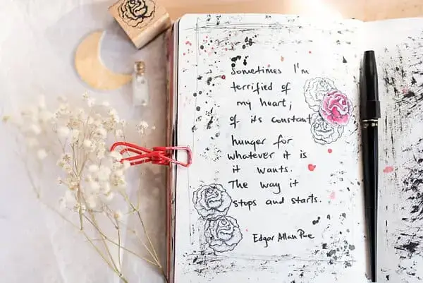 A QUOTE FOR HALLOWEEN ART JOURNAL PROMPT