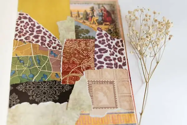 collage art journal page