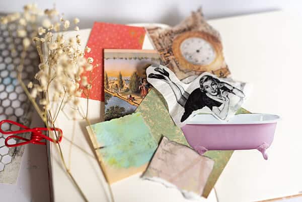 Organize Art Journal Supplies, Organize Collage Images