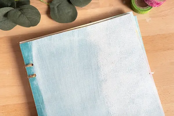 GESSO TEXTURE ON PAPER WITH A SPONGE