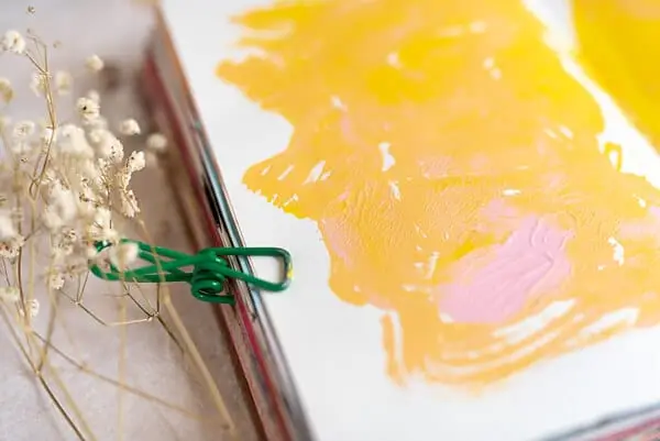 textured background with acrylic paint