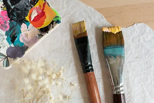 two old paintbrushes