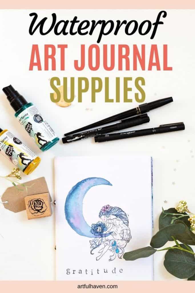 waterproof art journal supplies