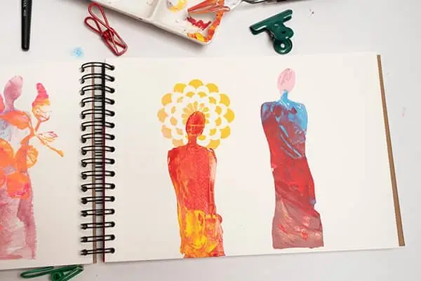 finished human figures paintings