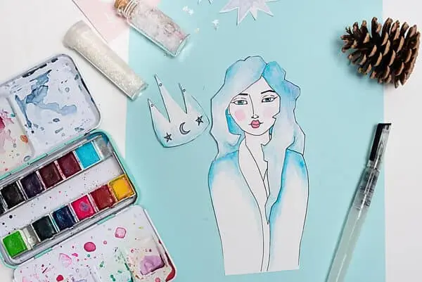 free art journal winter printable