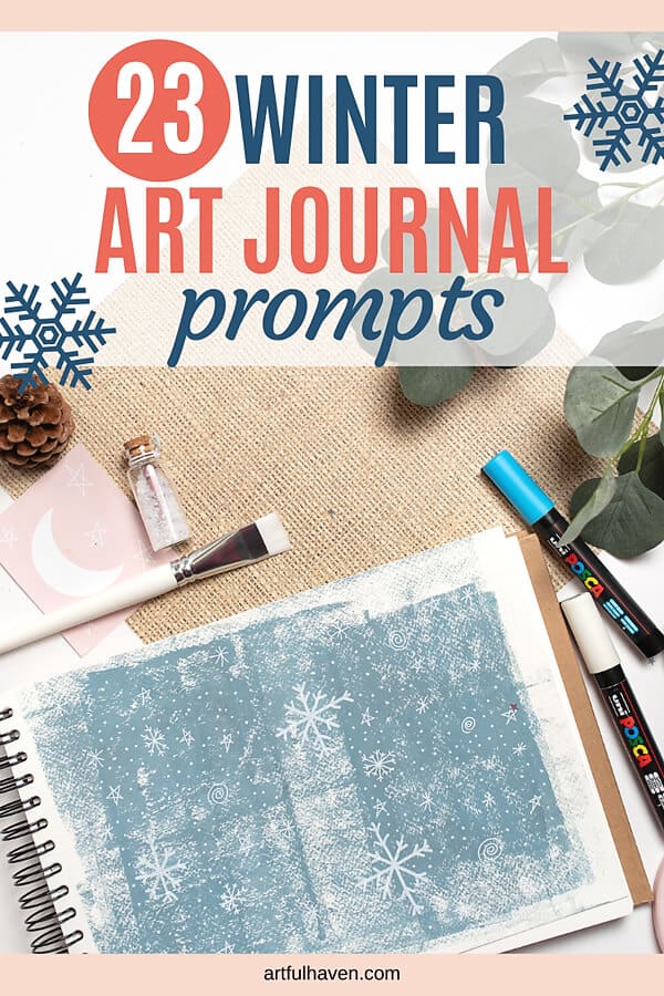 winter art journal prompts