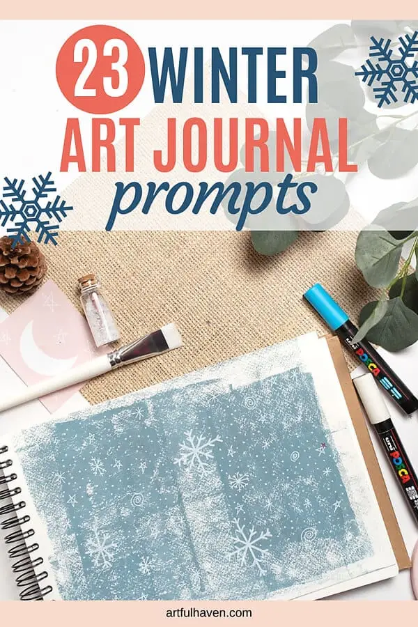 winter art journal prompts