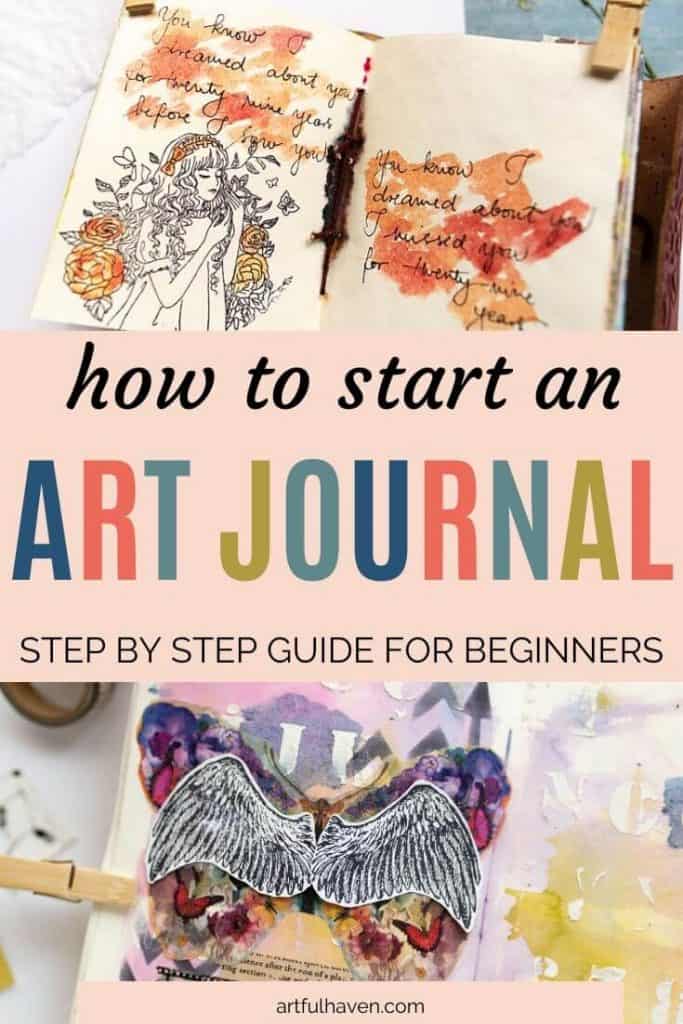 how to start an art journal for pinterest