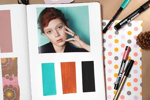 magazine image and its color scheme