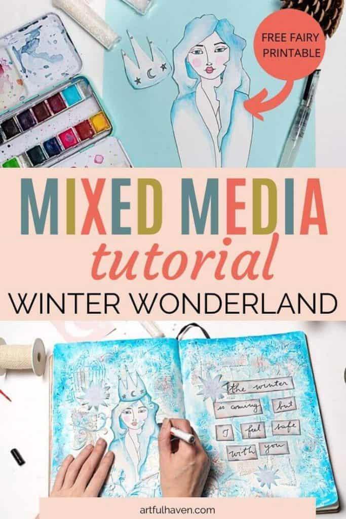 mixed media art journal tutorial