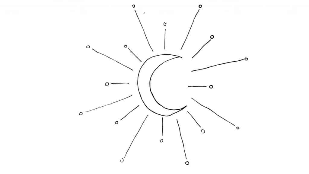 EASY THINGS TO DRAW-MOON