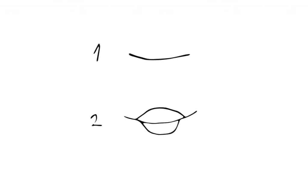 SIMPLE LIP DRAWING