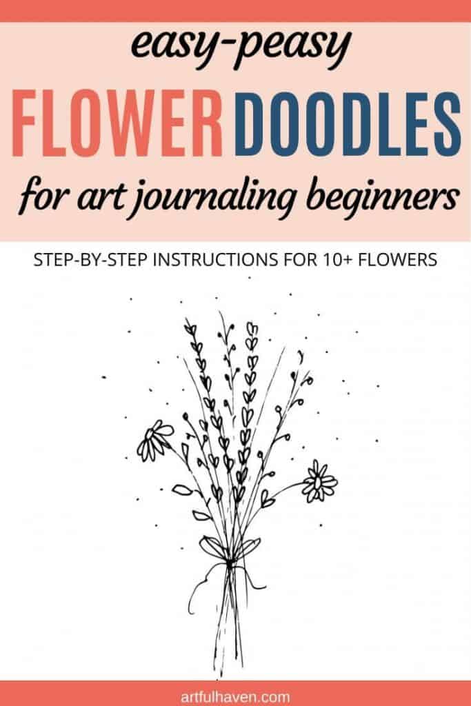 flower doodles for art journaling beginners