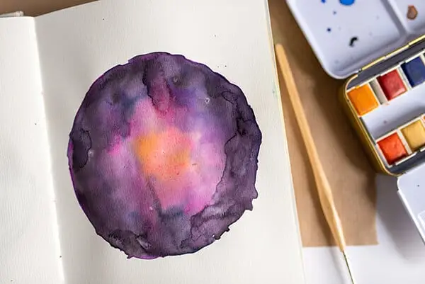 finished galaxy painting