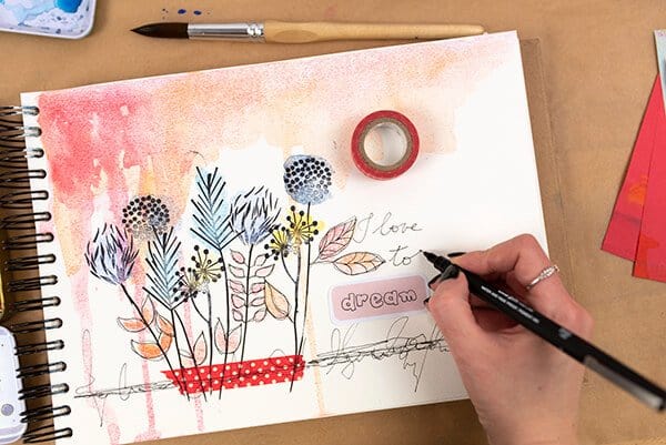 Easy Watercolor Art Journal Pages You Can Do in 20 Mins or Less