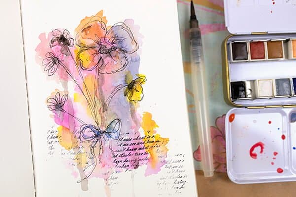 Easy Watercolor Art Journal Pages You Can Do in 20 Mins or Less