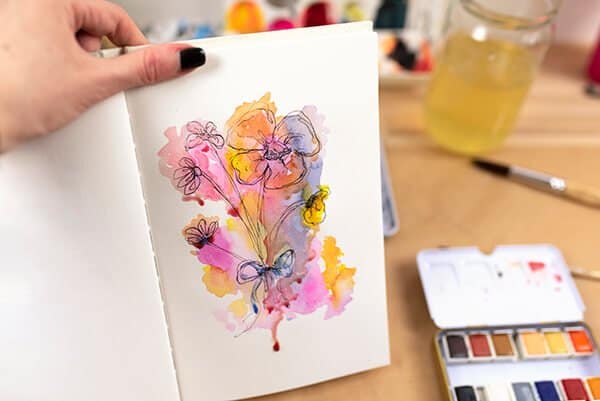 Watercolor Art Journaling 101: The Essential Supply List — A painted page