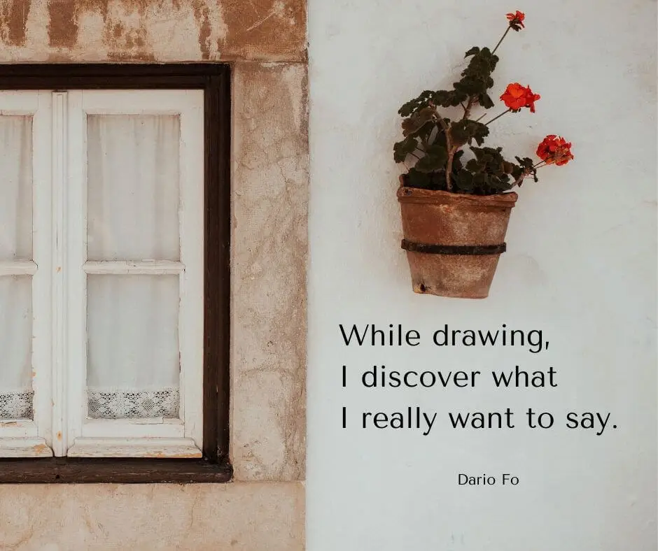 quote about drawing