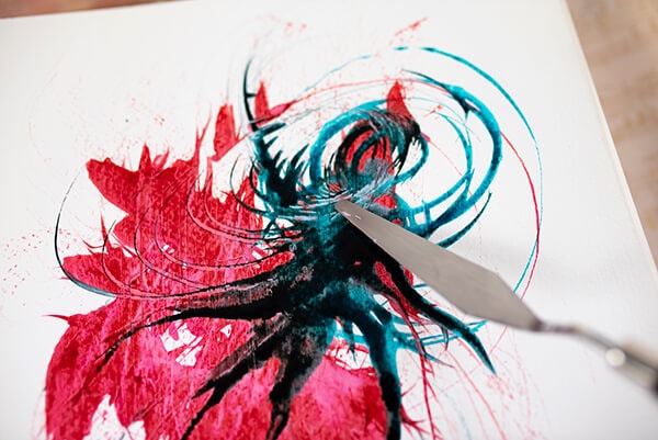 painting with ink