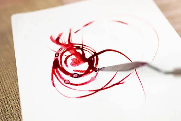 palette knife and ink