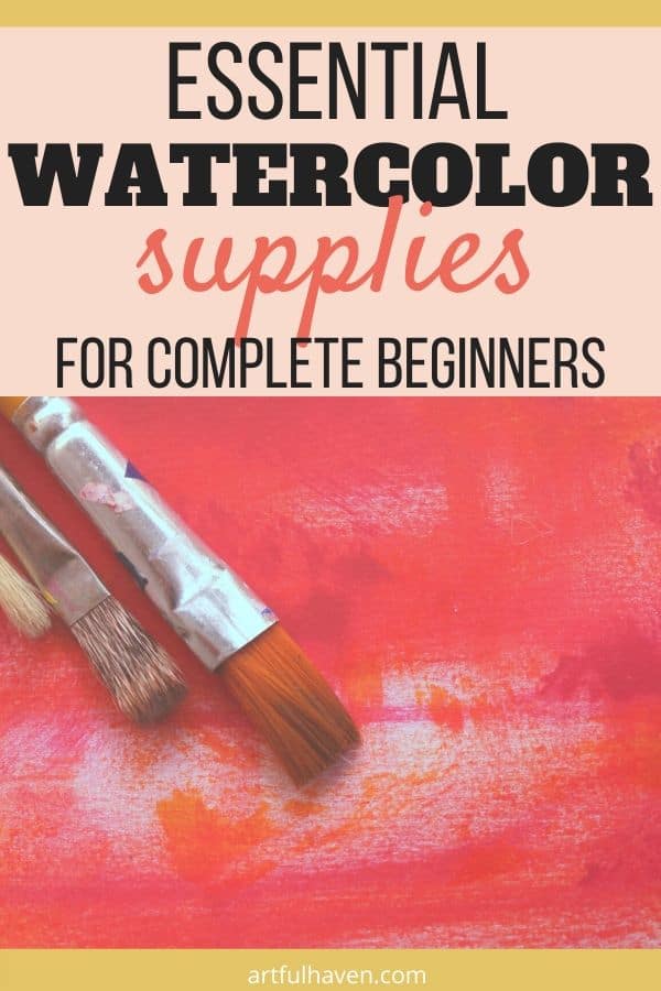 watercolor supplies