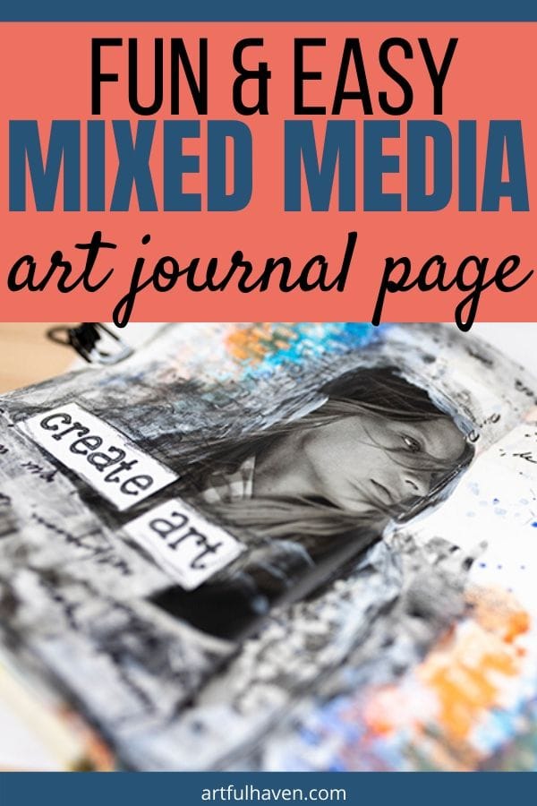 mixed media art journal tutorial