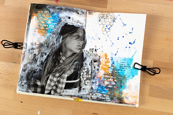 Creating Mixed Media Collage In Your Art Journal With Paint And Paper