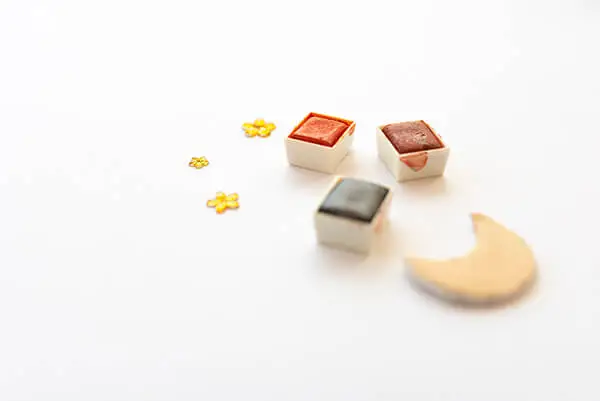 watercolor on the table