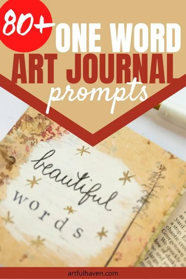 one word art journal prompts