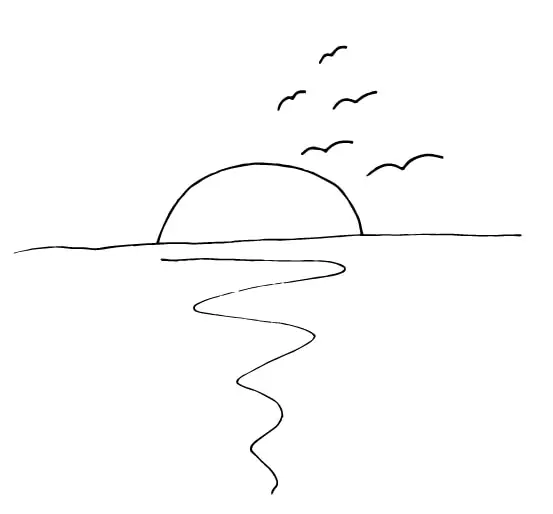 sunset doodle