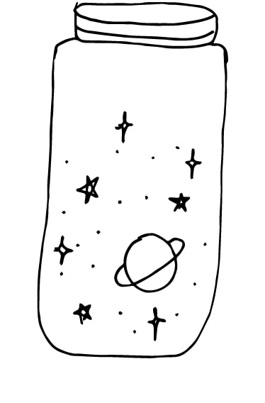 universe in a jar doodle
