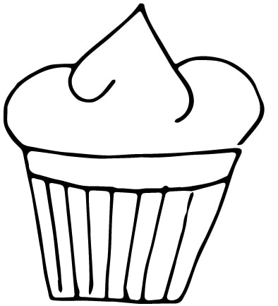 a cupcake drawing