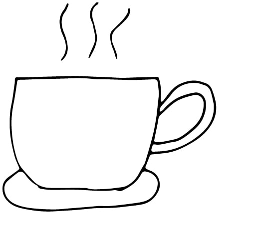 coffee cup drawing