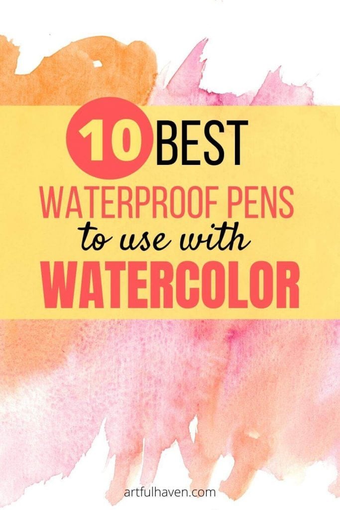 choosing pens and ink for watercolor