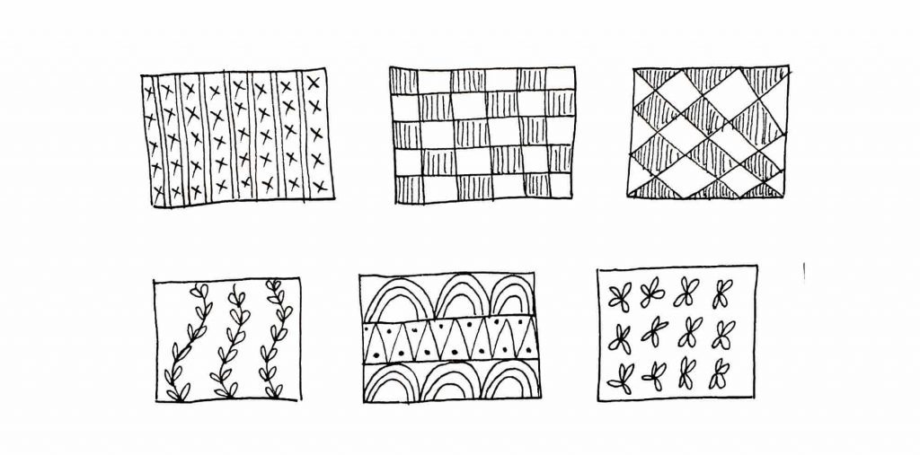 cool patterns within shapes