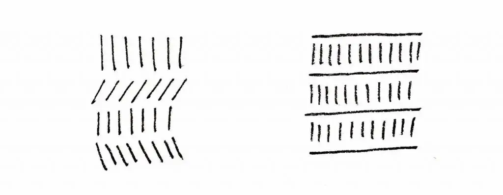 patterns with straight lines