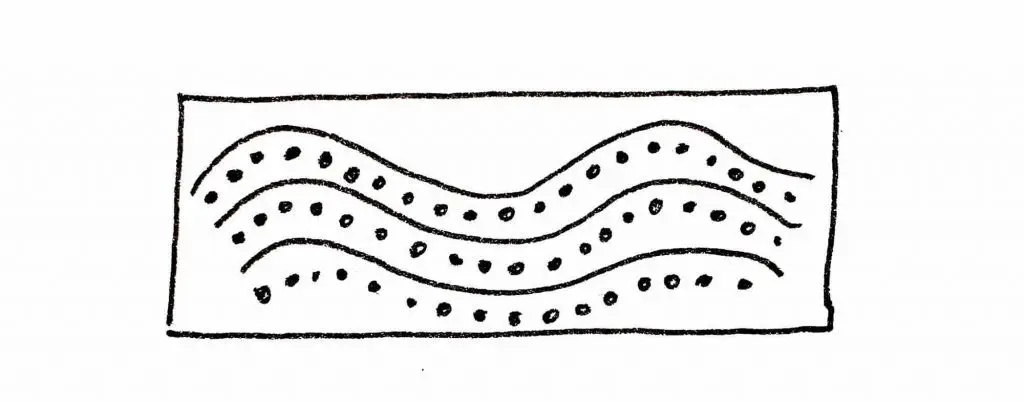 patterns with curved lines and dots