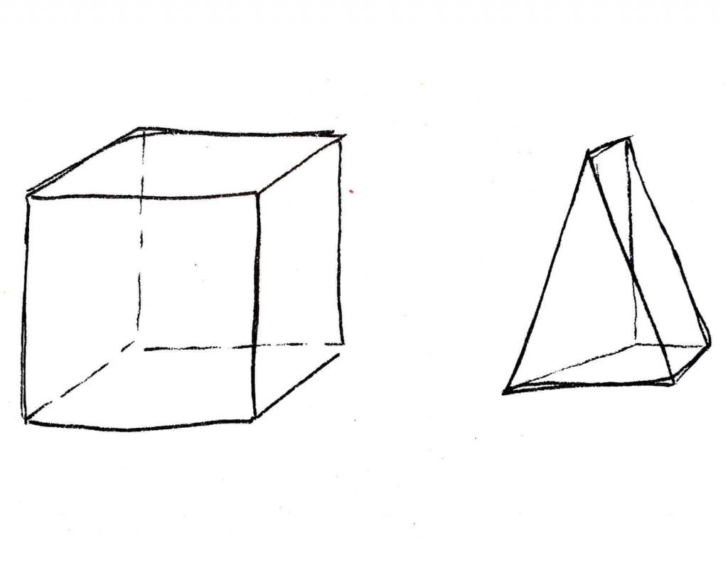 3d shapes drawing exercise