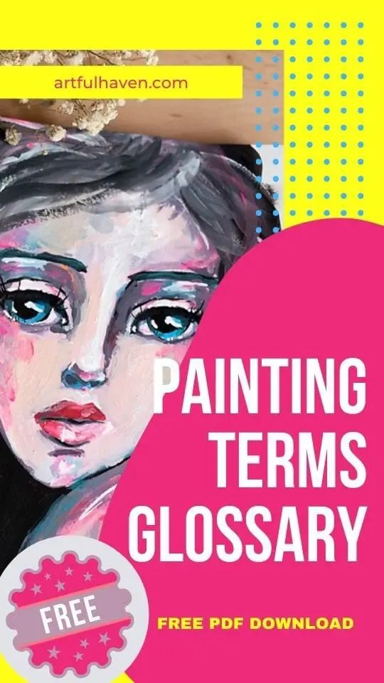painting terms glossary pinterest