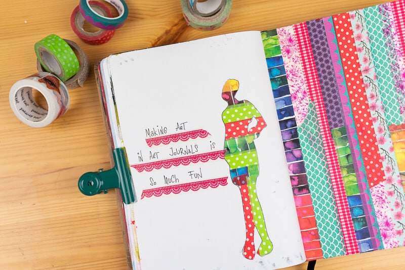 washi tape idea for journaling