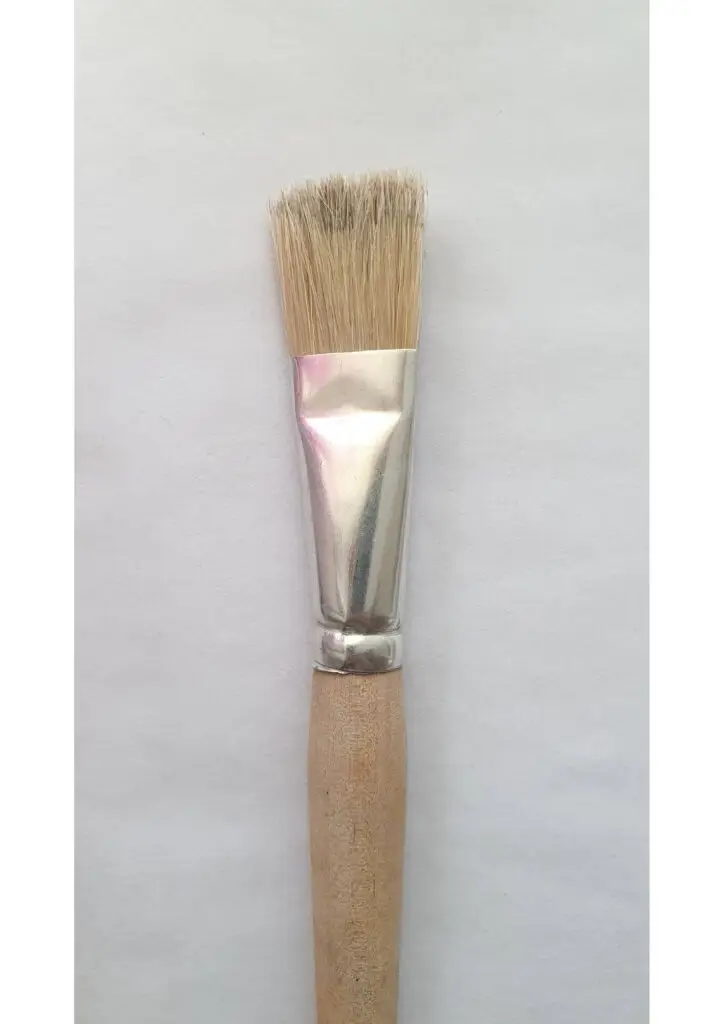 stiff acrylic paint brush