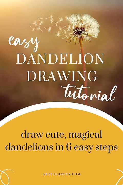 DANDELION DRAWING PINTEREST