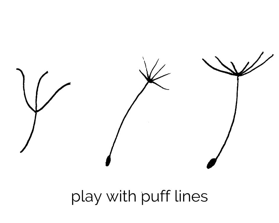 How To Draw A Dandelion Puff