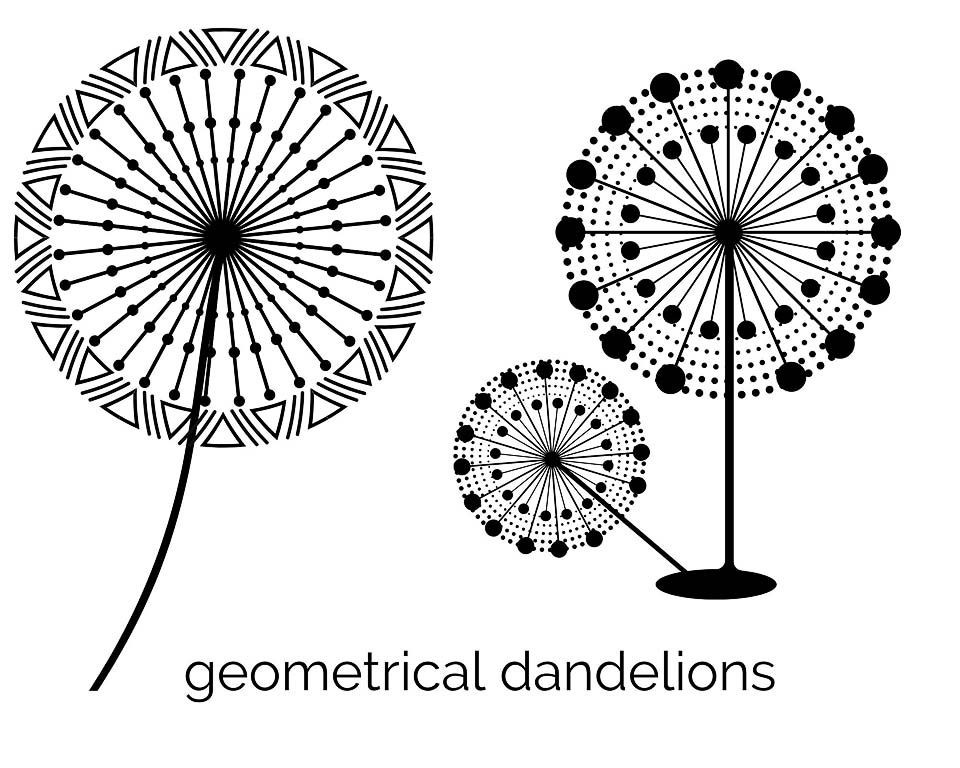 geometrical dandelions