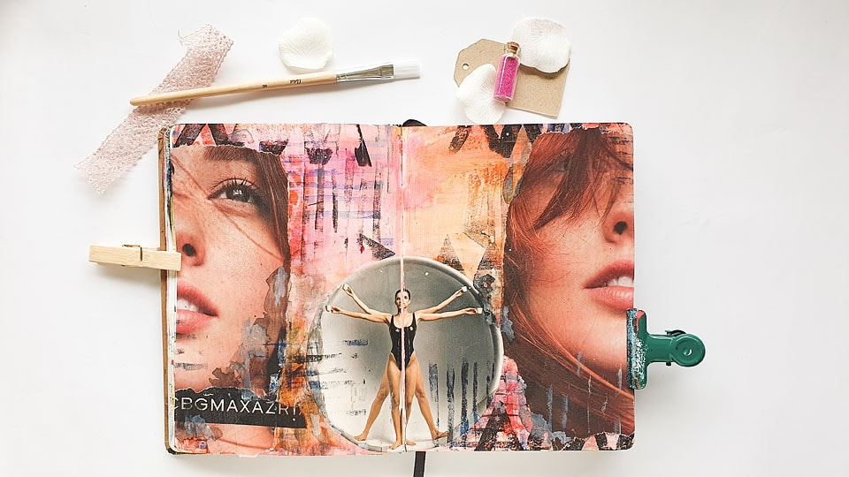 art journal collage