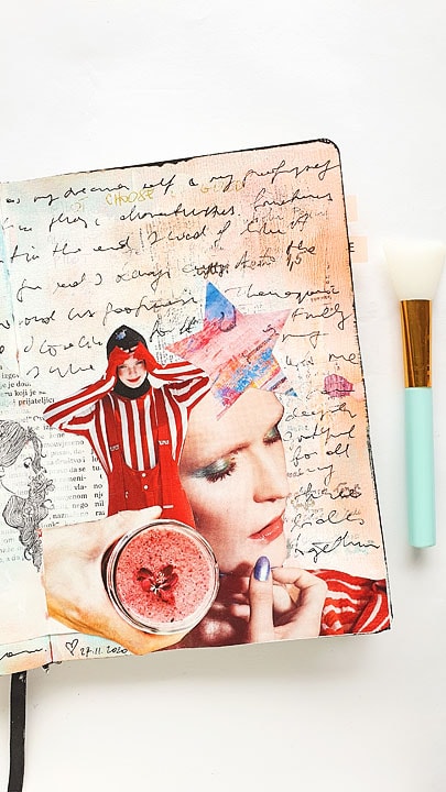 collage art idea journal